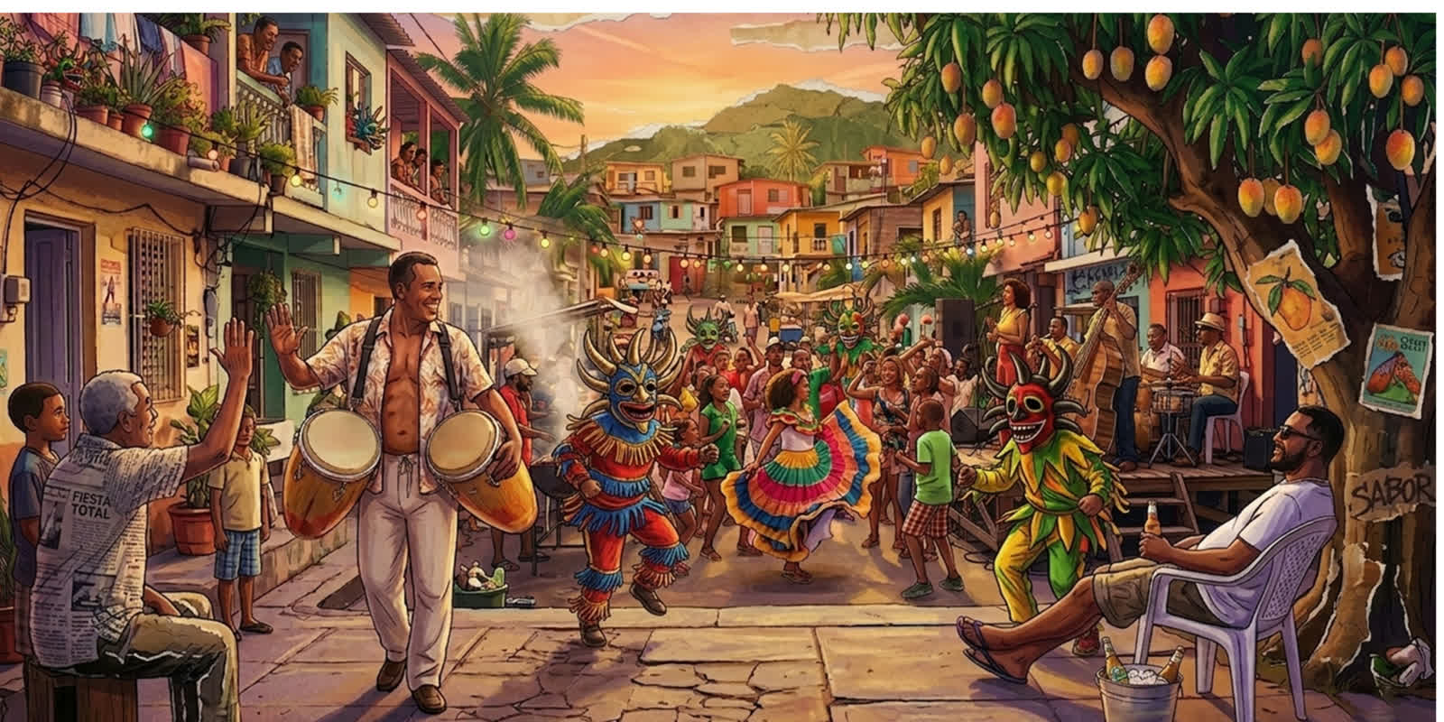 A vibrant neighborhood celebration inspired by Sin Miedo